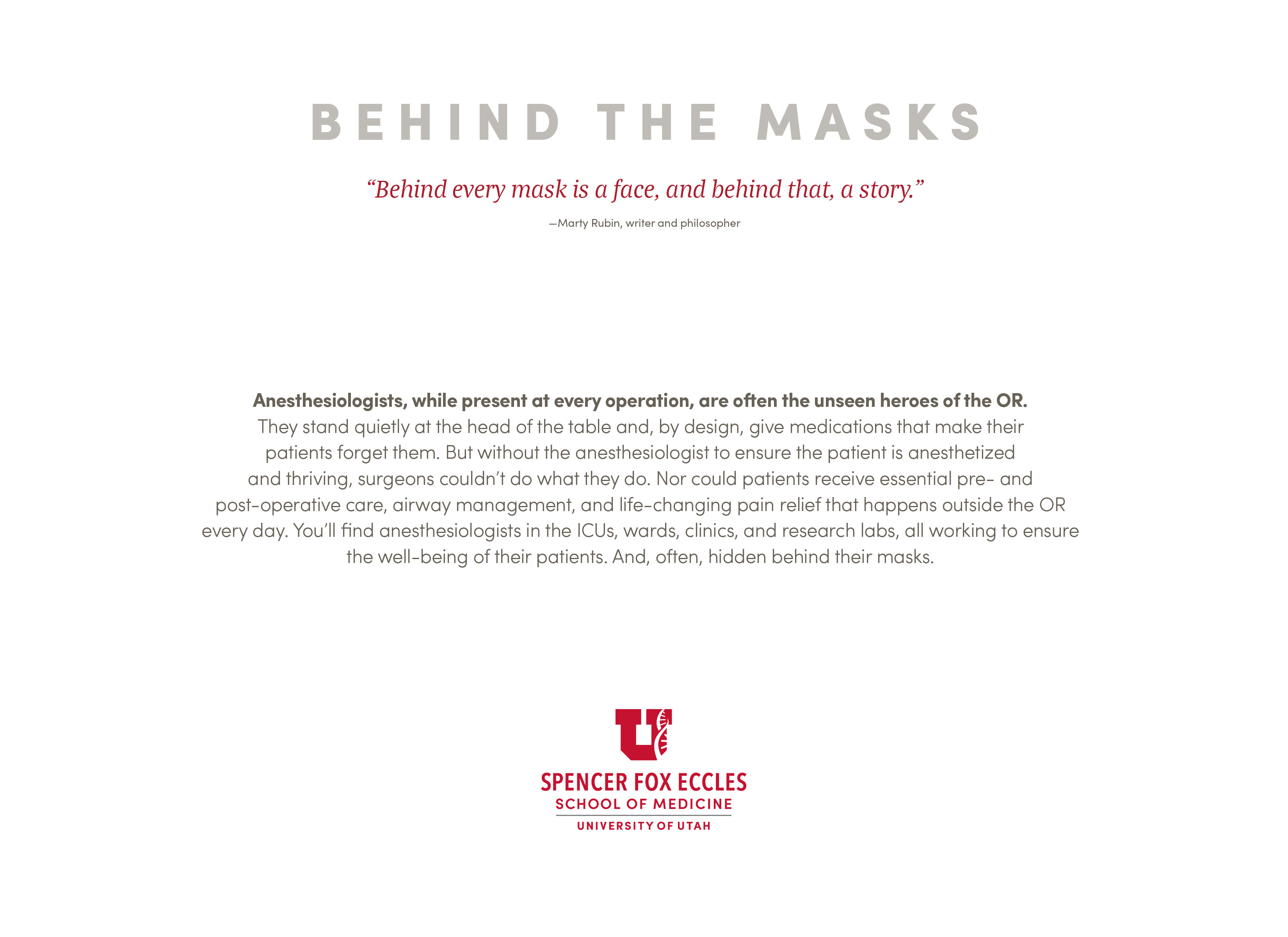 Behind the Mask Monogram