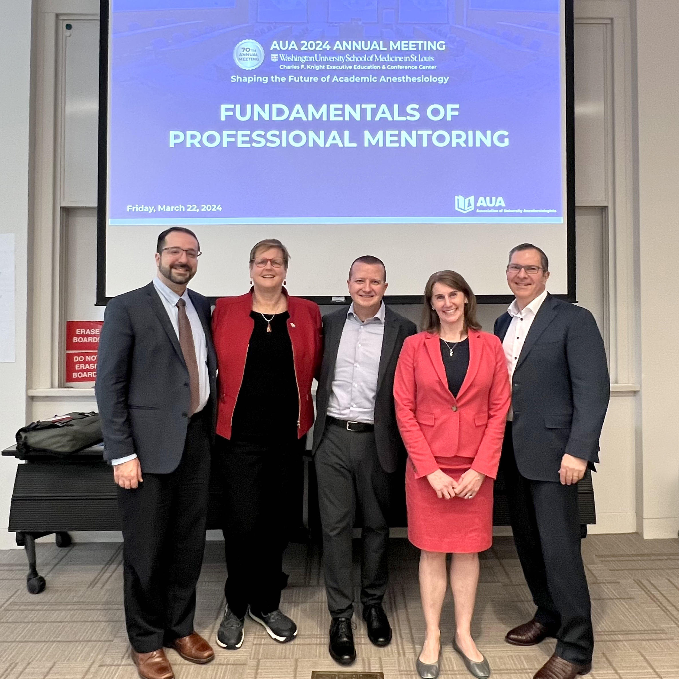 Dr. Hopf with the panel who spoke on fundamentals of professional mentoring.