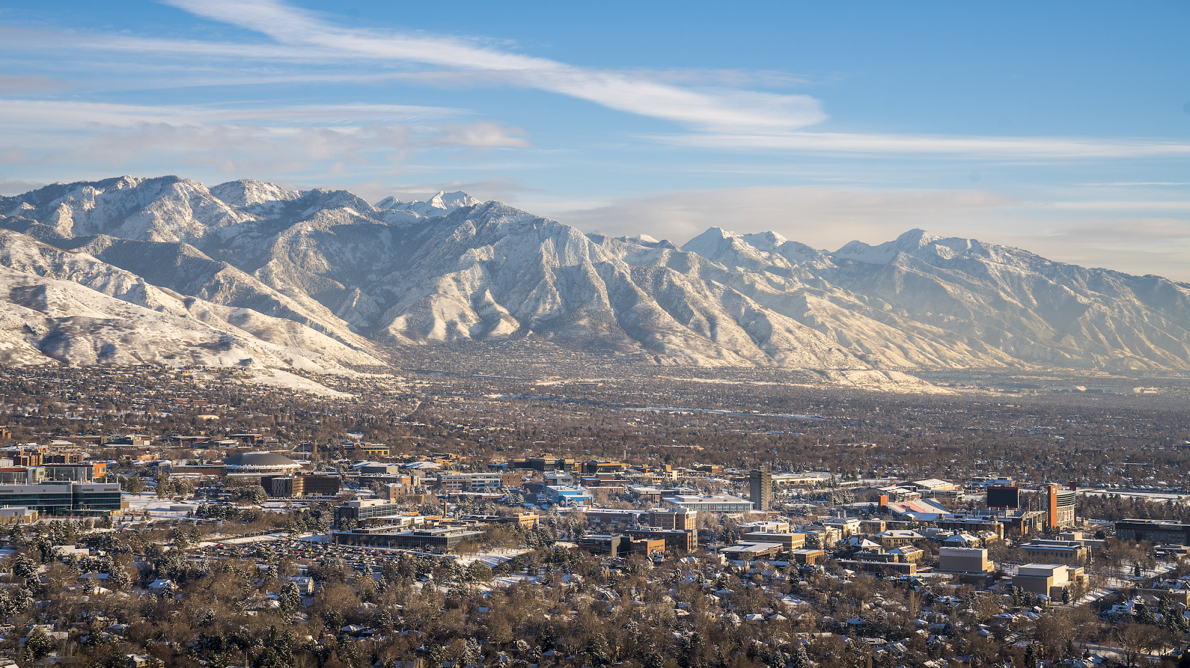 PlaceholderCampus aerial shot in winter