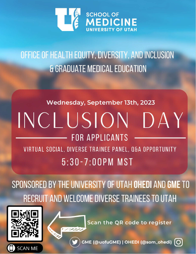 Trainee Inclusion Day Flyer 2023