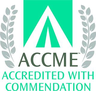 ACCME Accredited with commendation logo full color