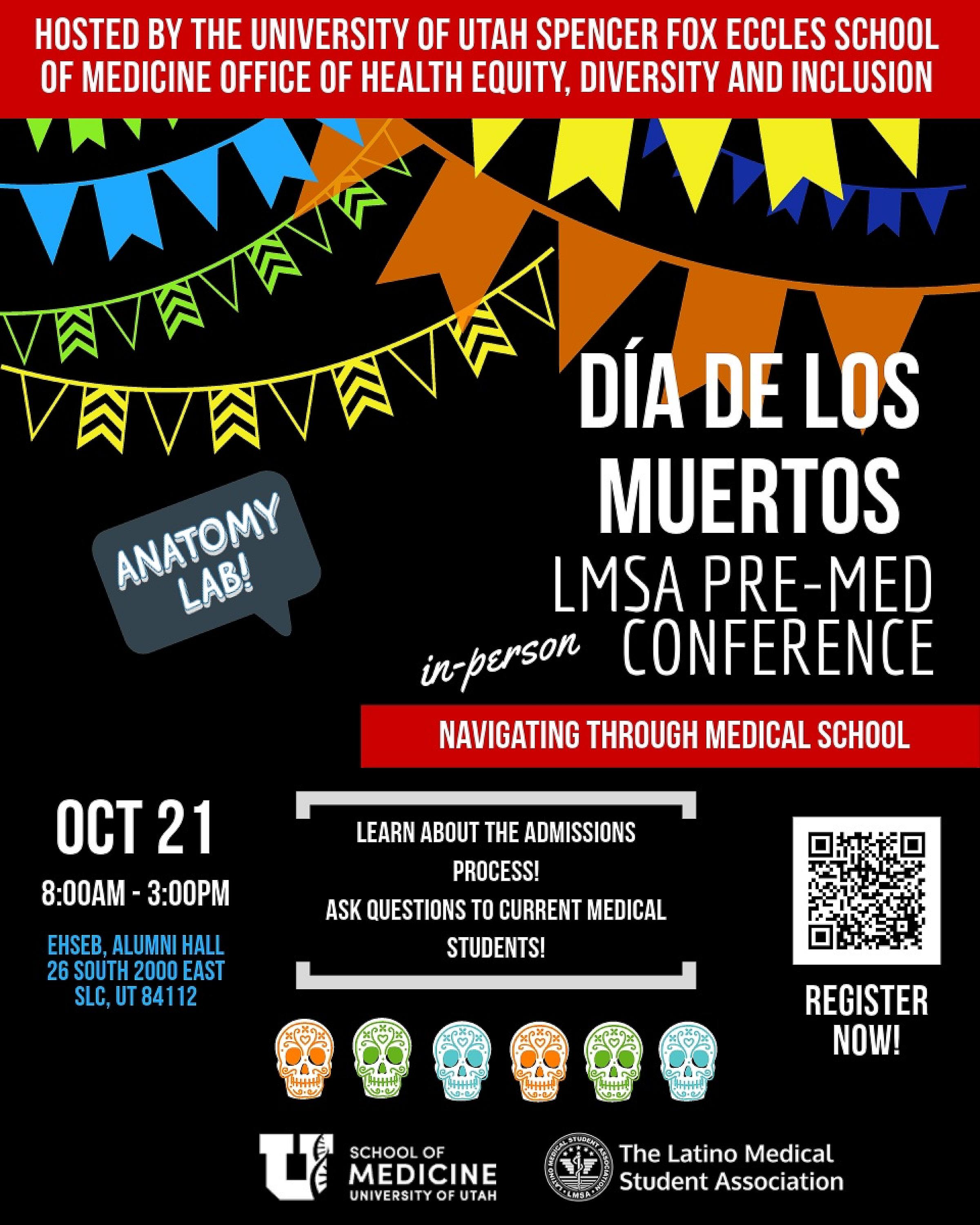 Dia de Los Muertos Conference flyer