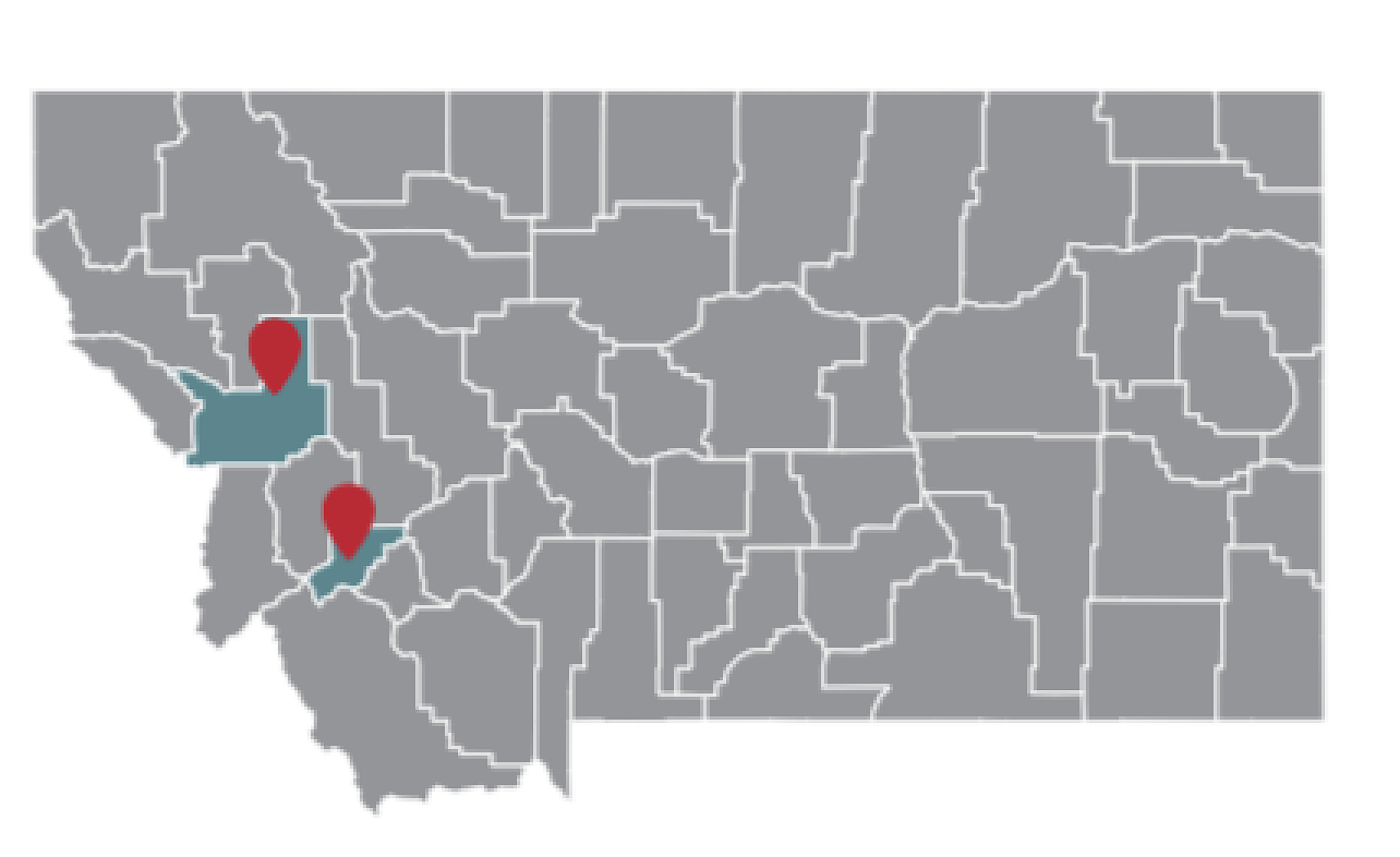 Montana Clinical Site Map