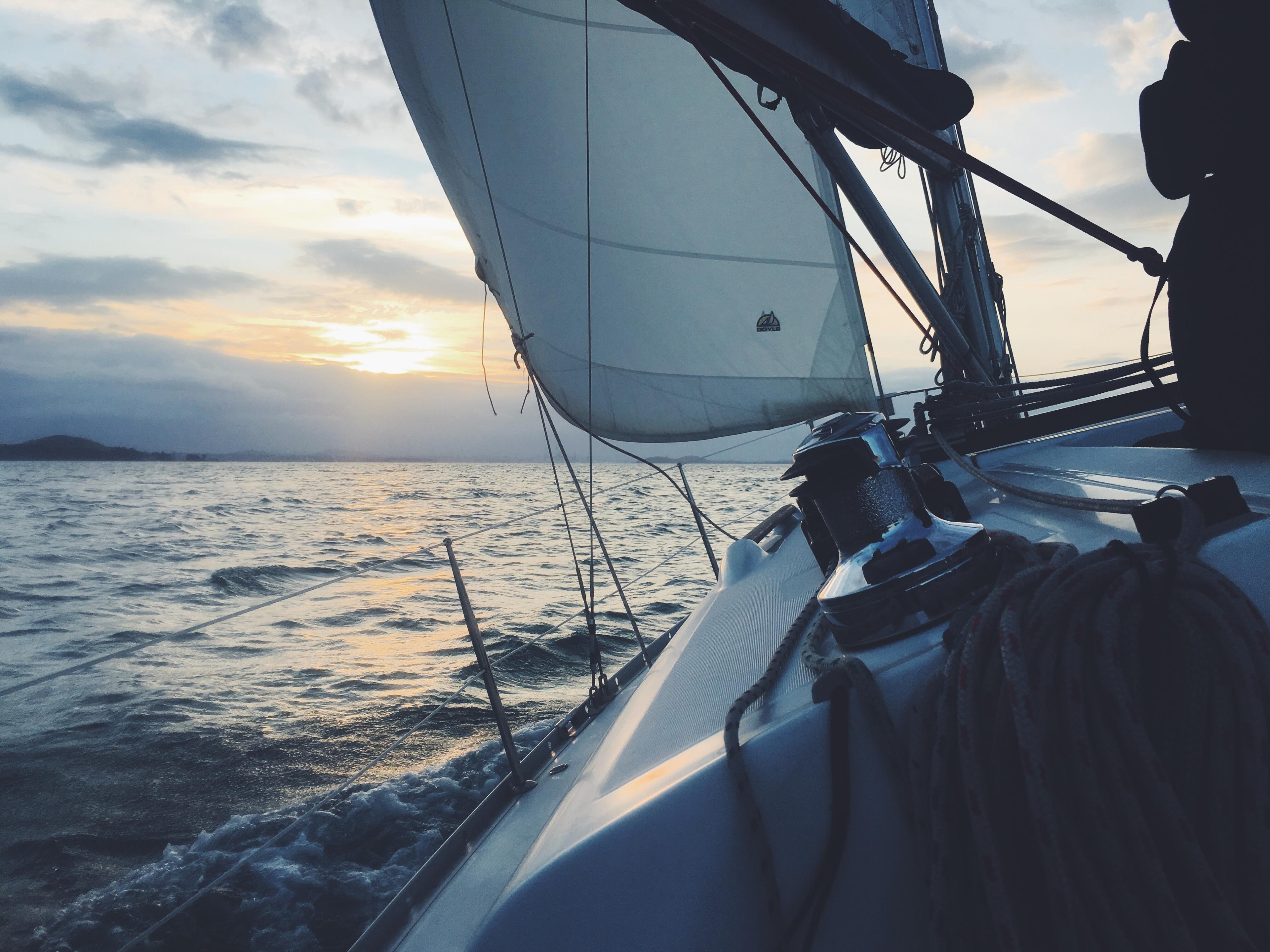 sail boat on the ocean