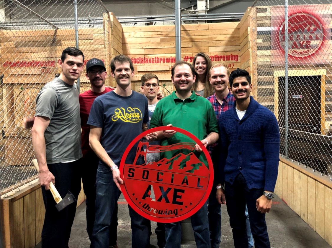 urology resident social axe throwing