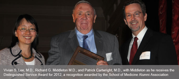 Middleton receives a distinguished service award