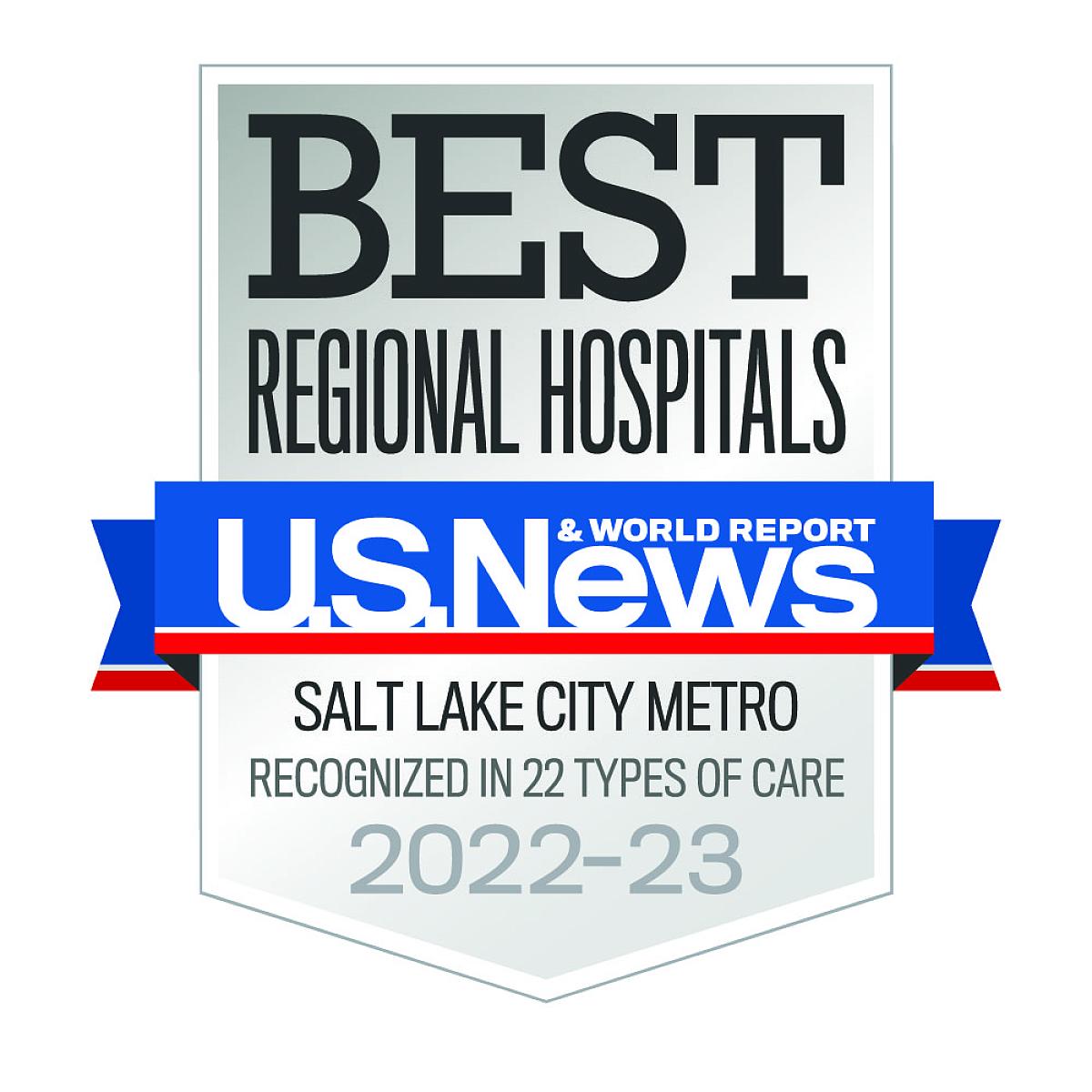 us news and world report award u of u health best regional hospital in utah