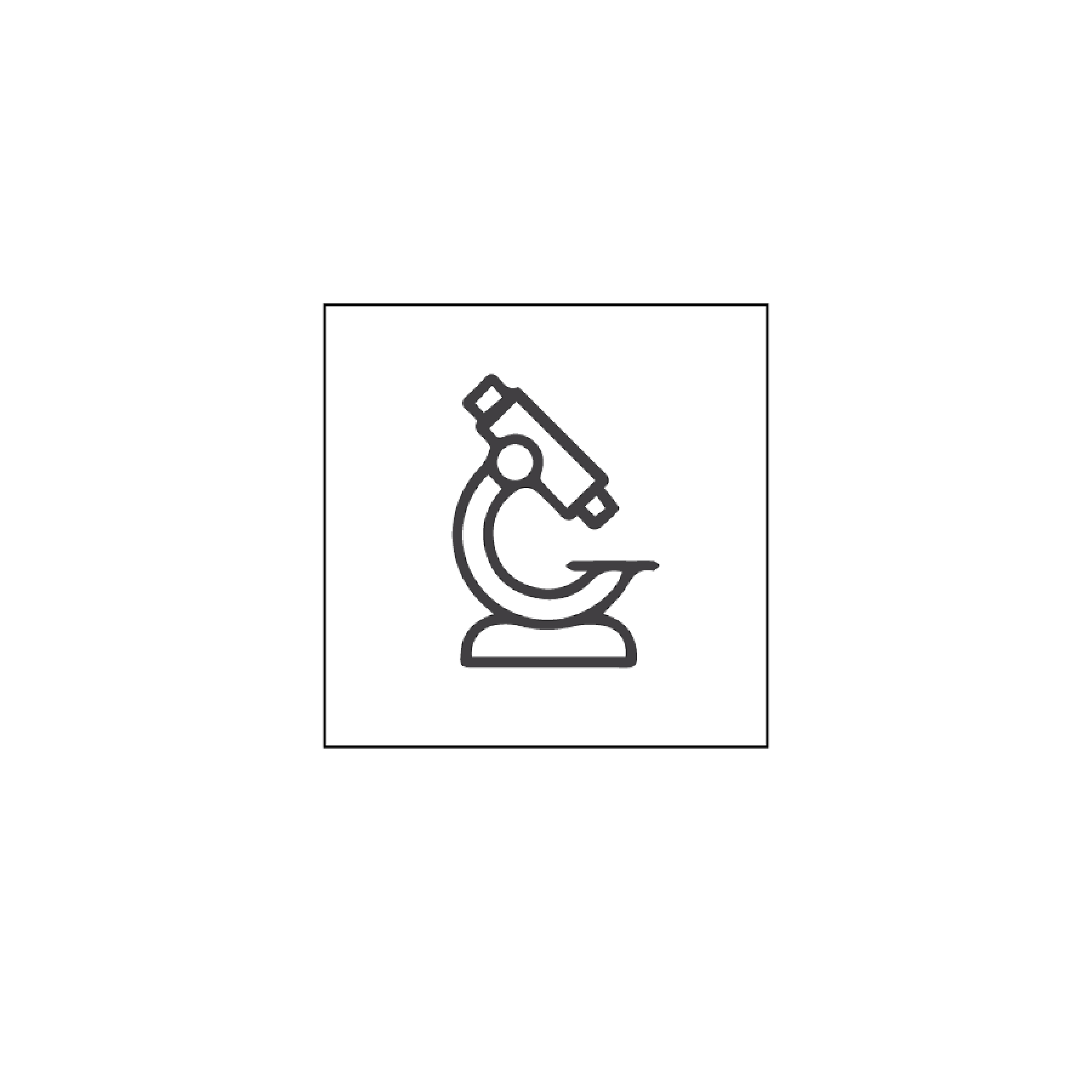 Icon with cap and MICROSCOPE