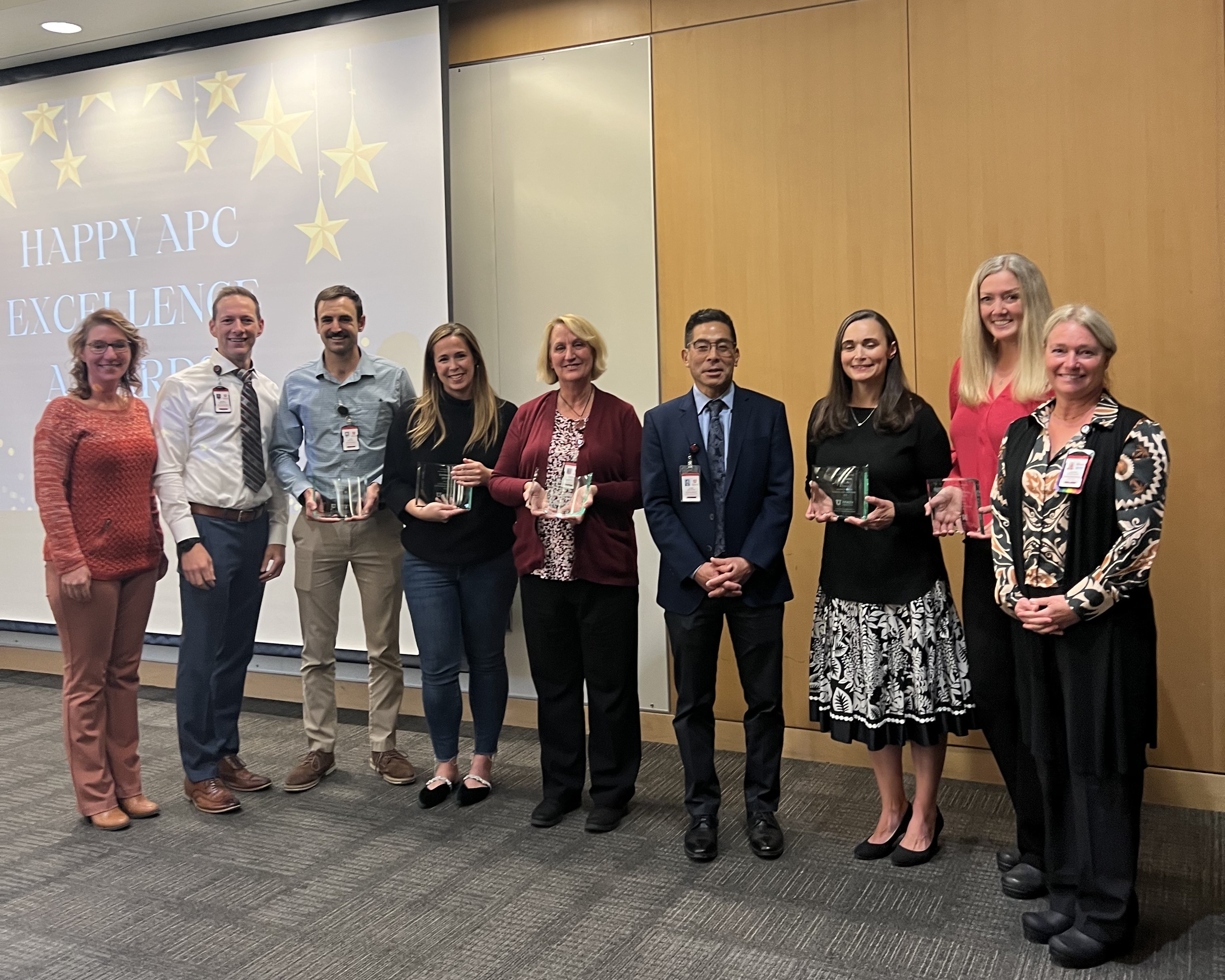 APC Winners with Dr. Inadomi, Brighton Loveday, Andrea Schindler, and David Kendrick