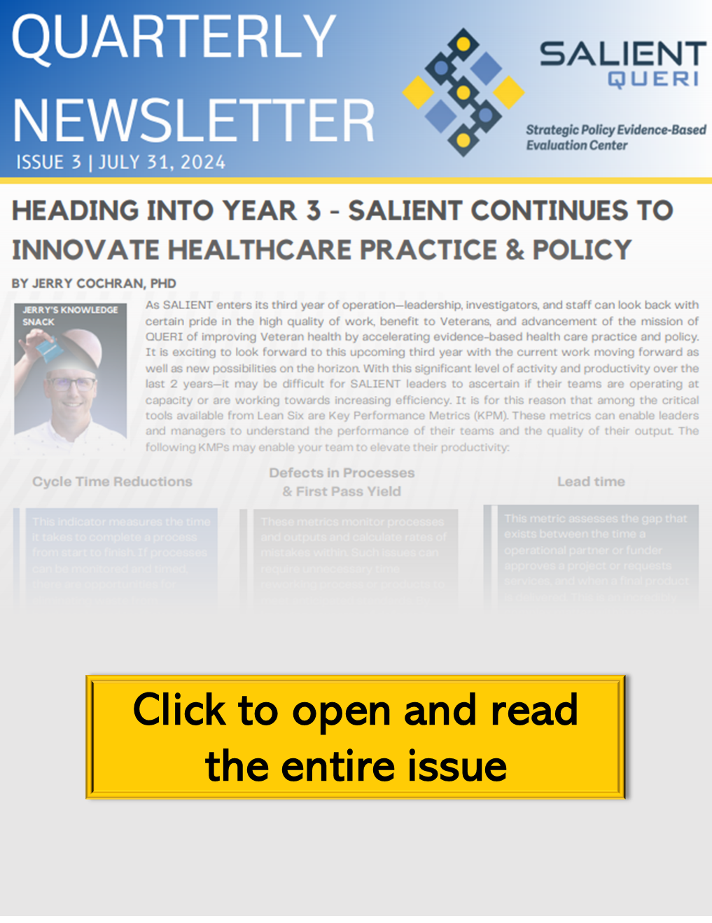 SALIENT Q3 Newsletter cover