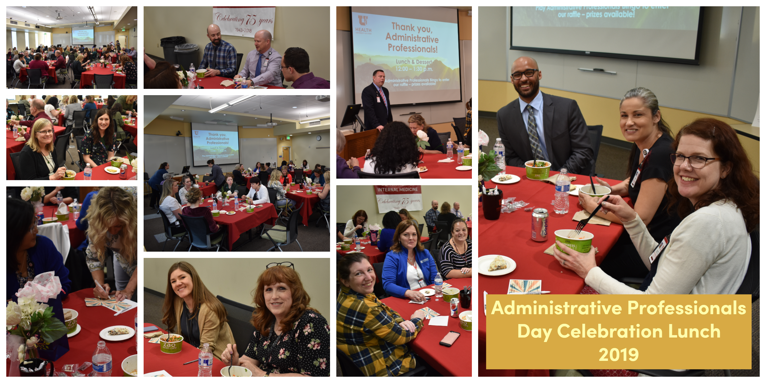 collage of photos from admin professionals day