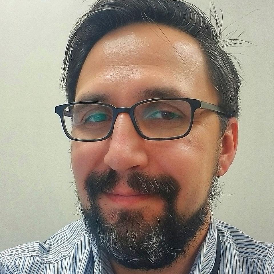 man with short brown hair