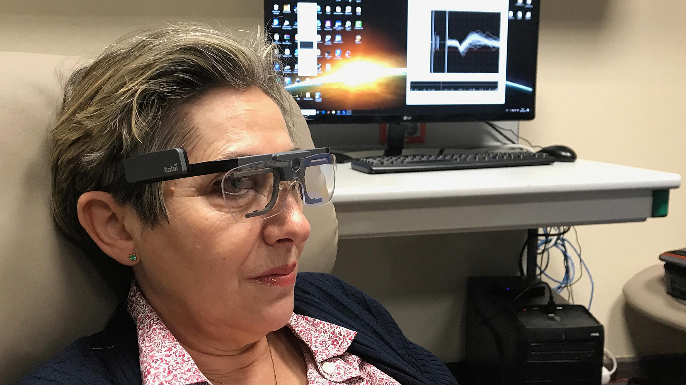 Artificial vision lab testing.
