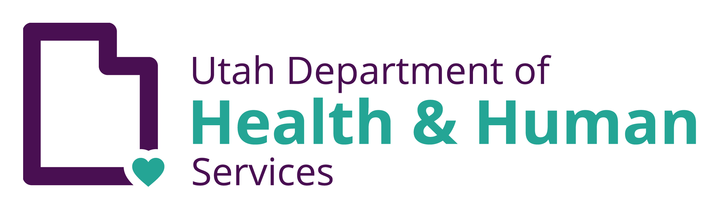 Utah Department of Health & Human Services horizontal logo