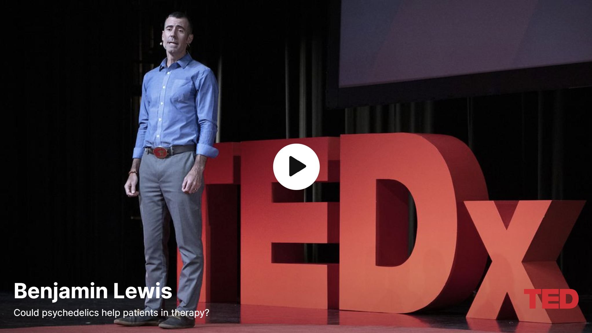 Ben Lewis, MD, speaking at TEDx