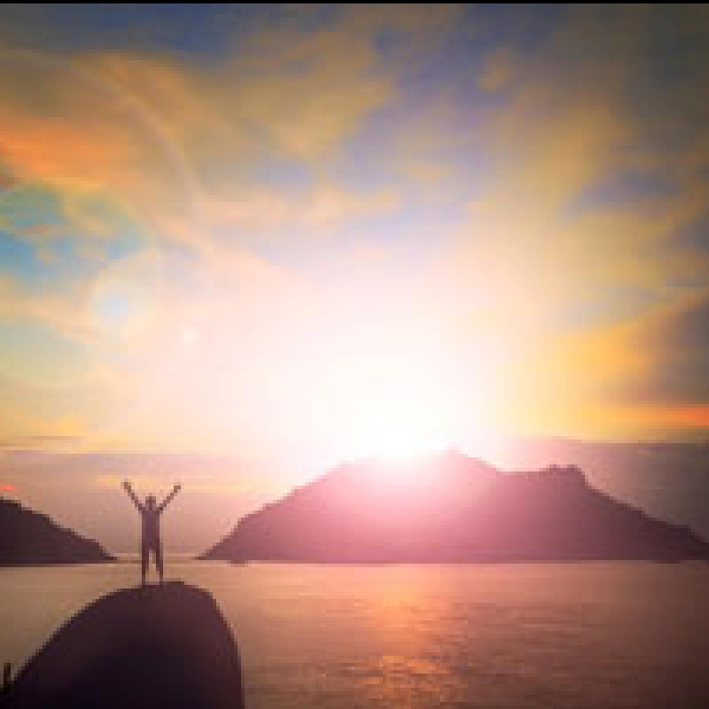 Sunset and Water with Person