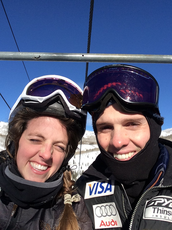Matt and Sarah Skiing