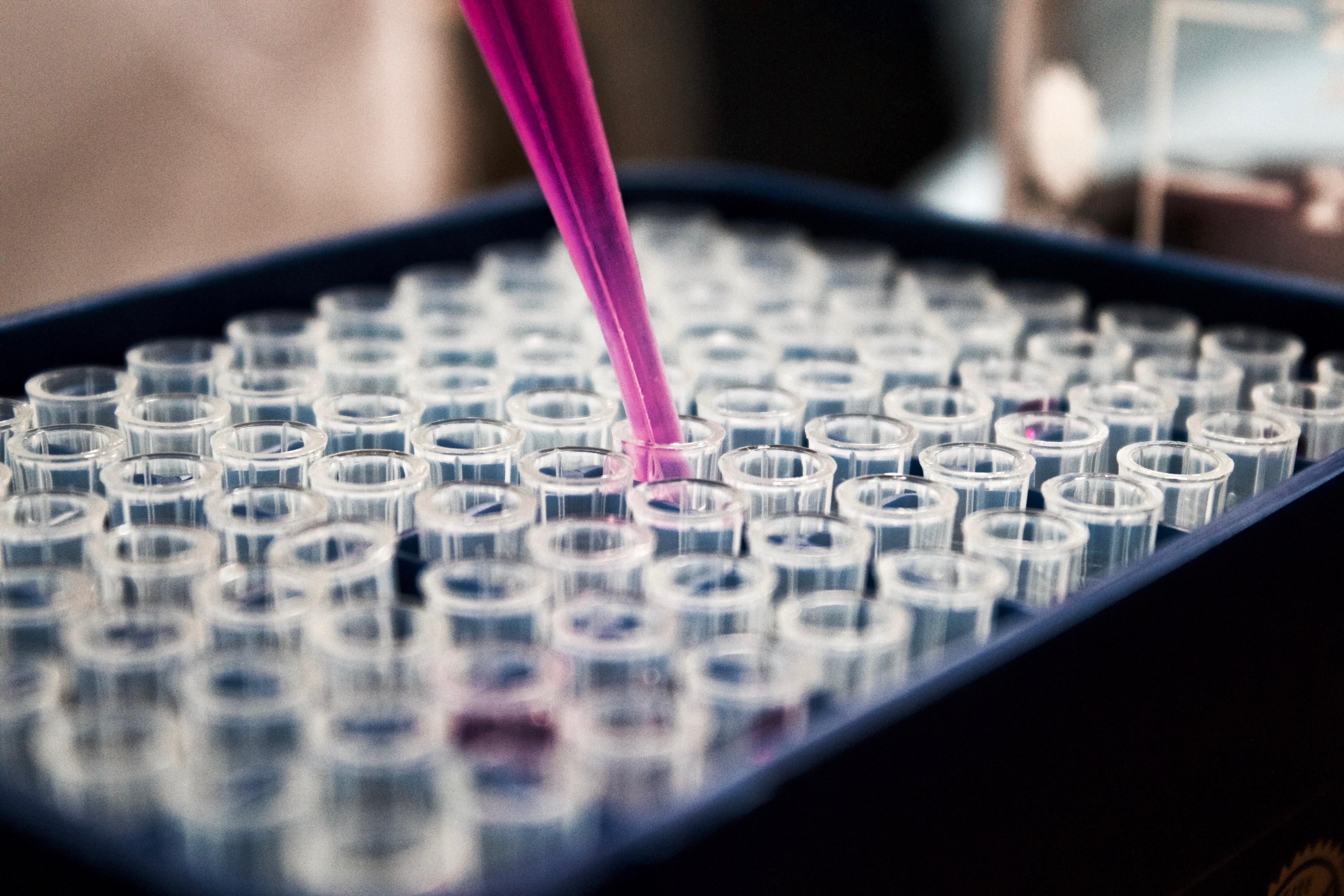 Beakers in a laboratory