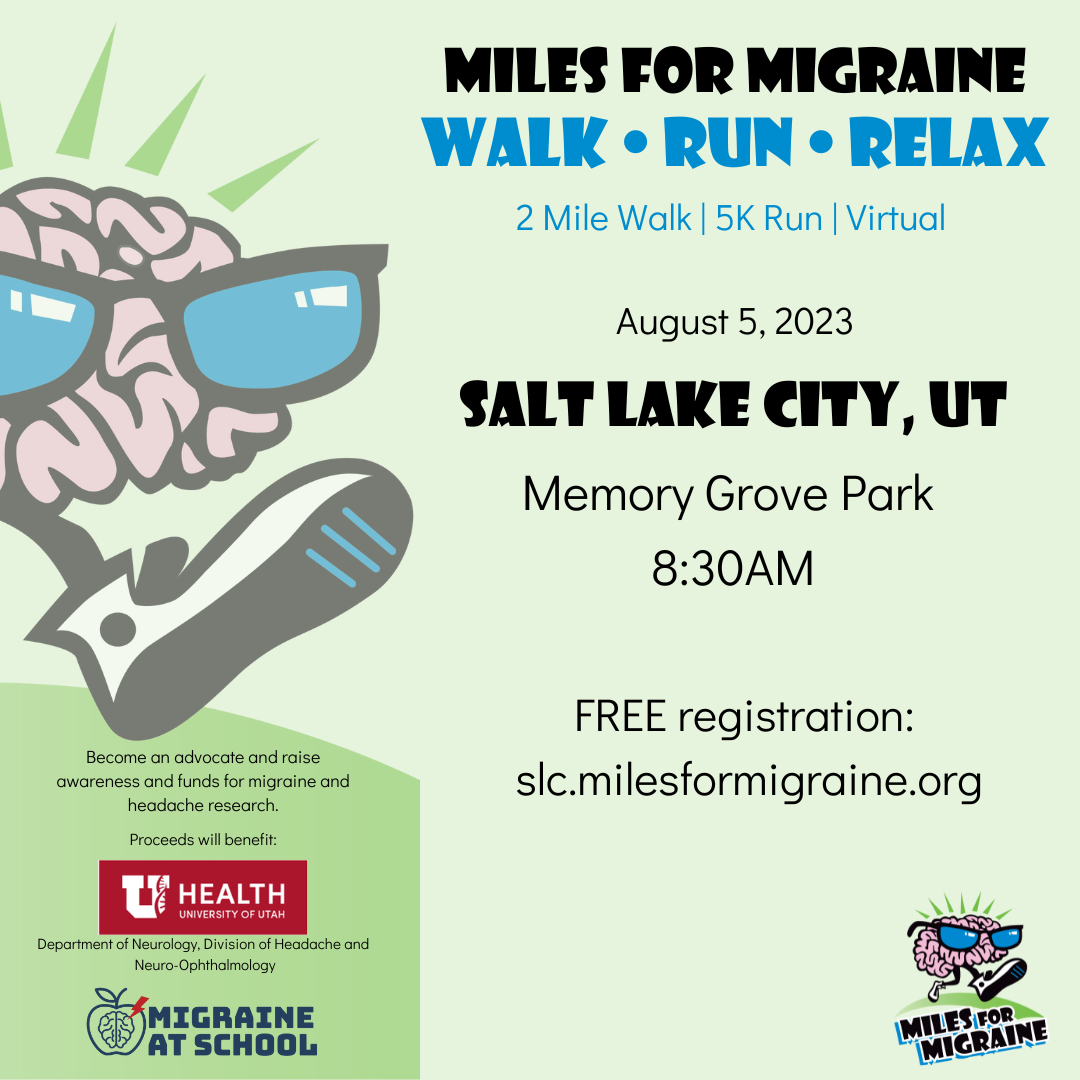 Miles for Migraine Poster 2023