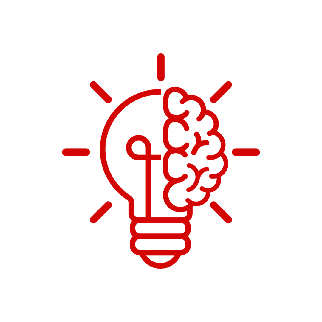 PBM Icon—A Brain and a Lightbulb