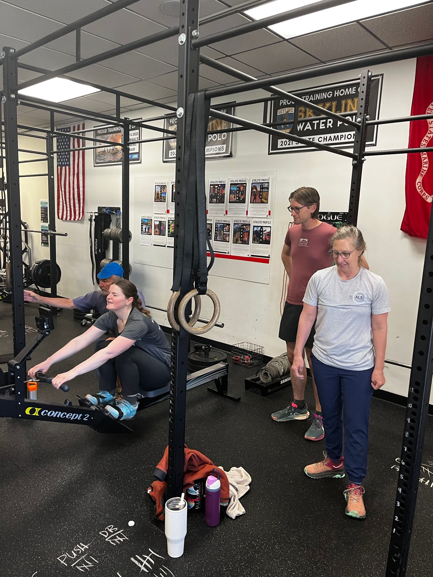 Participant rowers at 212 Fitness