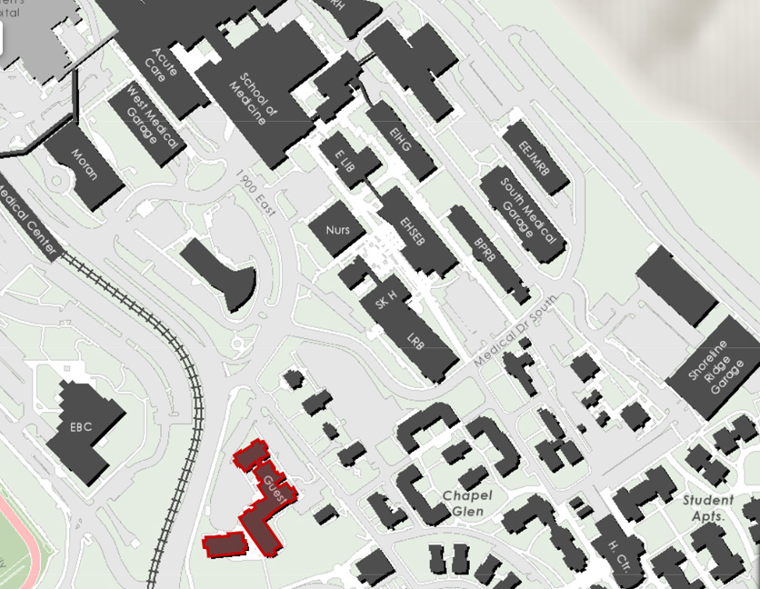 University Guest House map