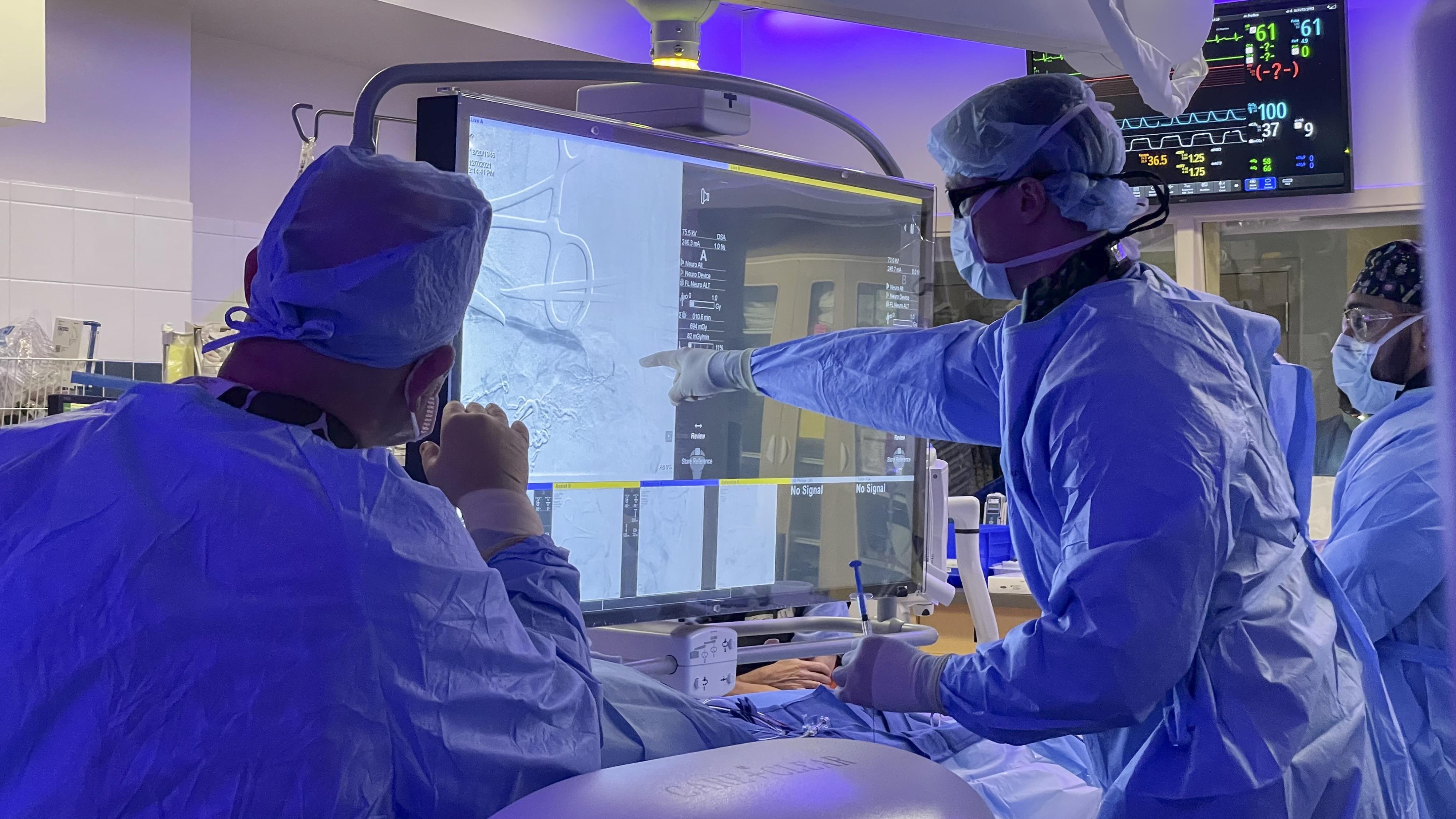 Dr Kilburg during an endoscopic procedure