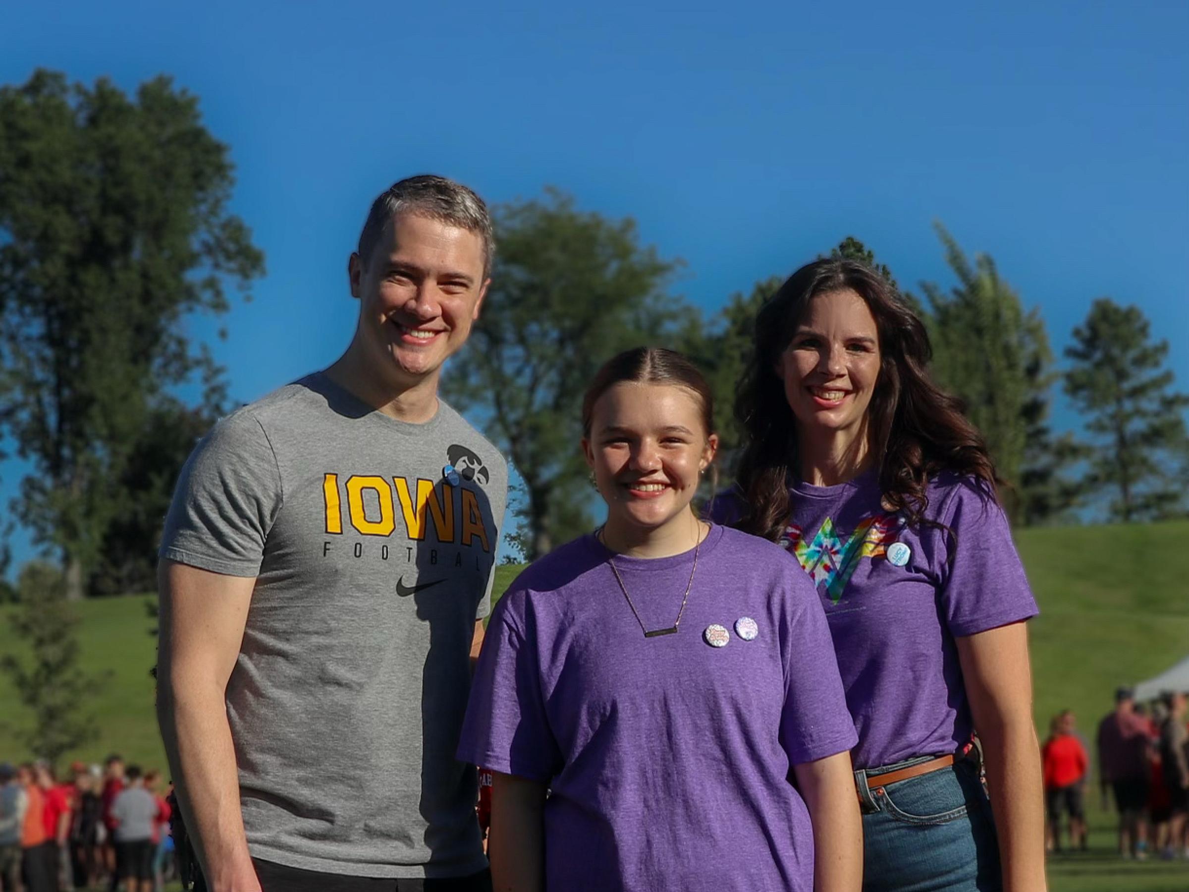 Drs. Kilburg and Pabst w/ Lucy Merrell at Heart and Stroke Walk 2024