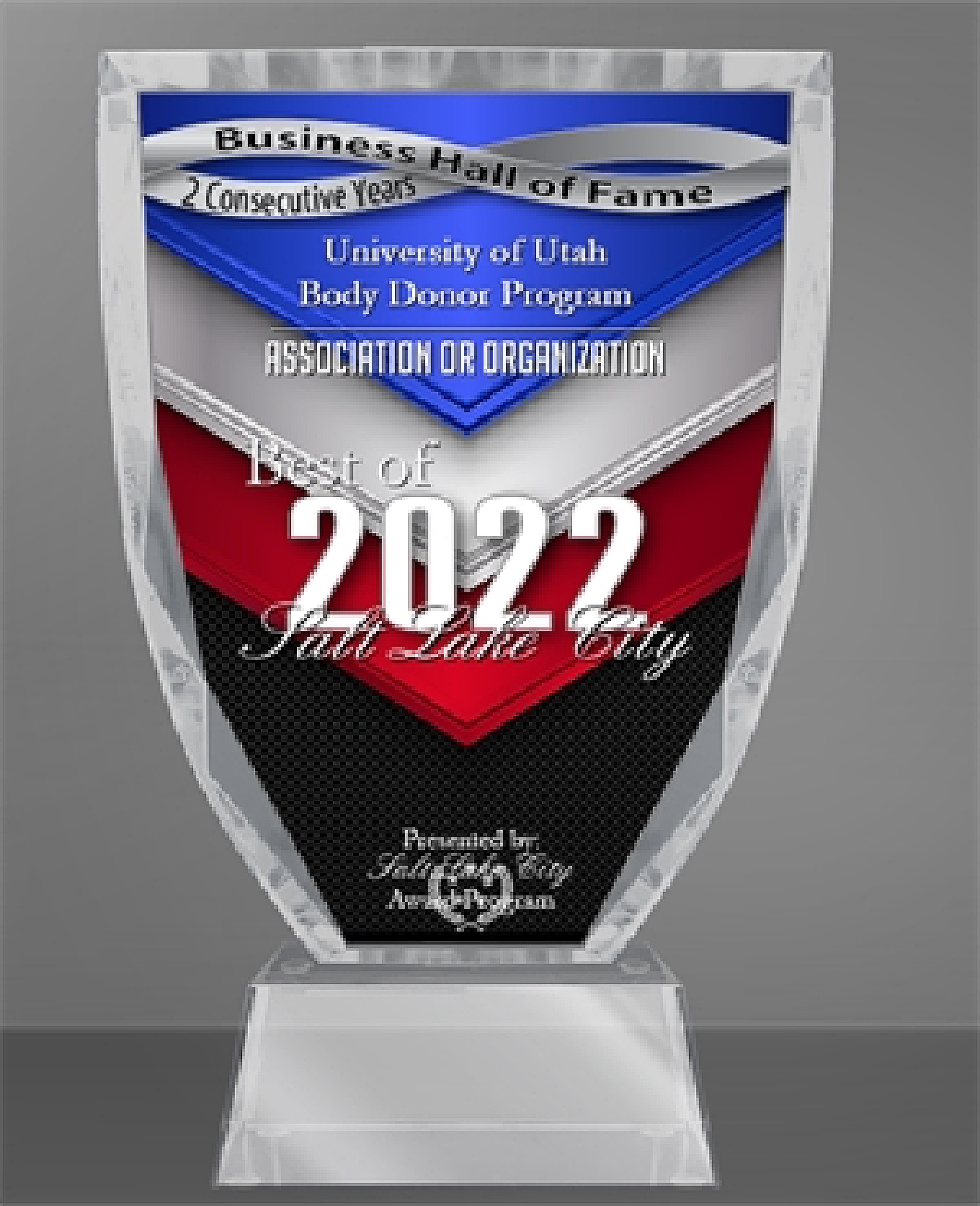 best of Salt Lake City Body Donor Program 2022 award