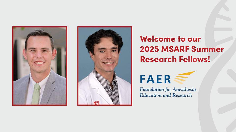 On the left side of the graphic are two images: on the far left Cade Solich, toward the center Wyatt Fullmer. Text on the right-hand side of the graphic reads "Welcome to our  2025 MSARF Summer Research Fellows!"
