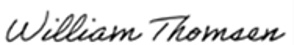 William Thomsen signature