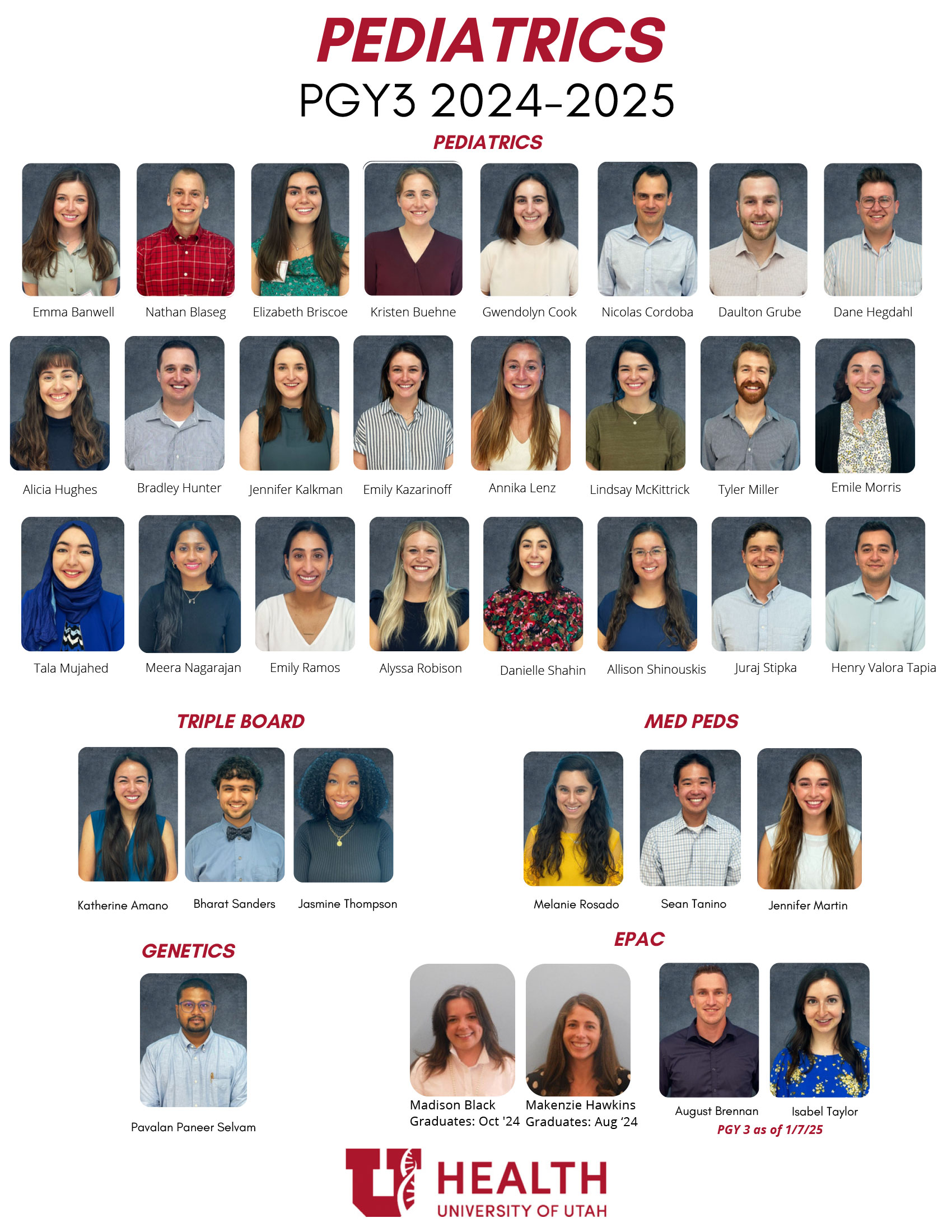 PGY 3 Updated Pics 2024-2025