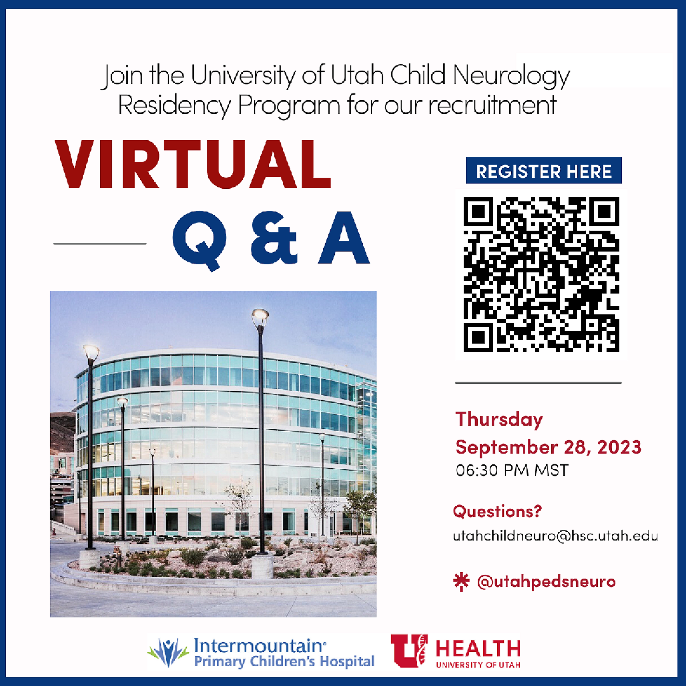 Virtual Q & A - Child Neurology Residency