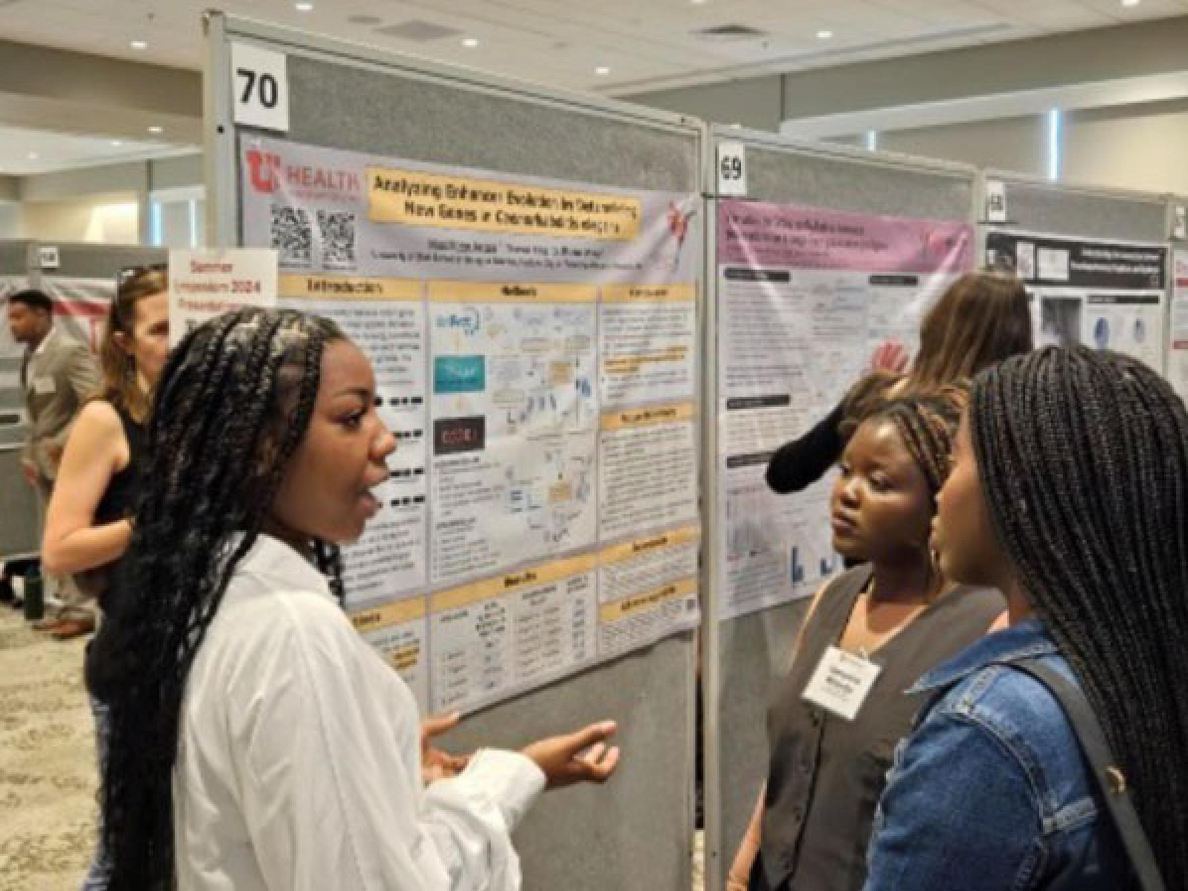 Nkechi Nwosu explaining research
