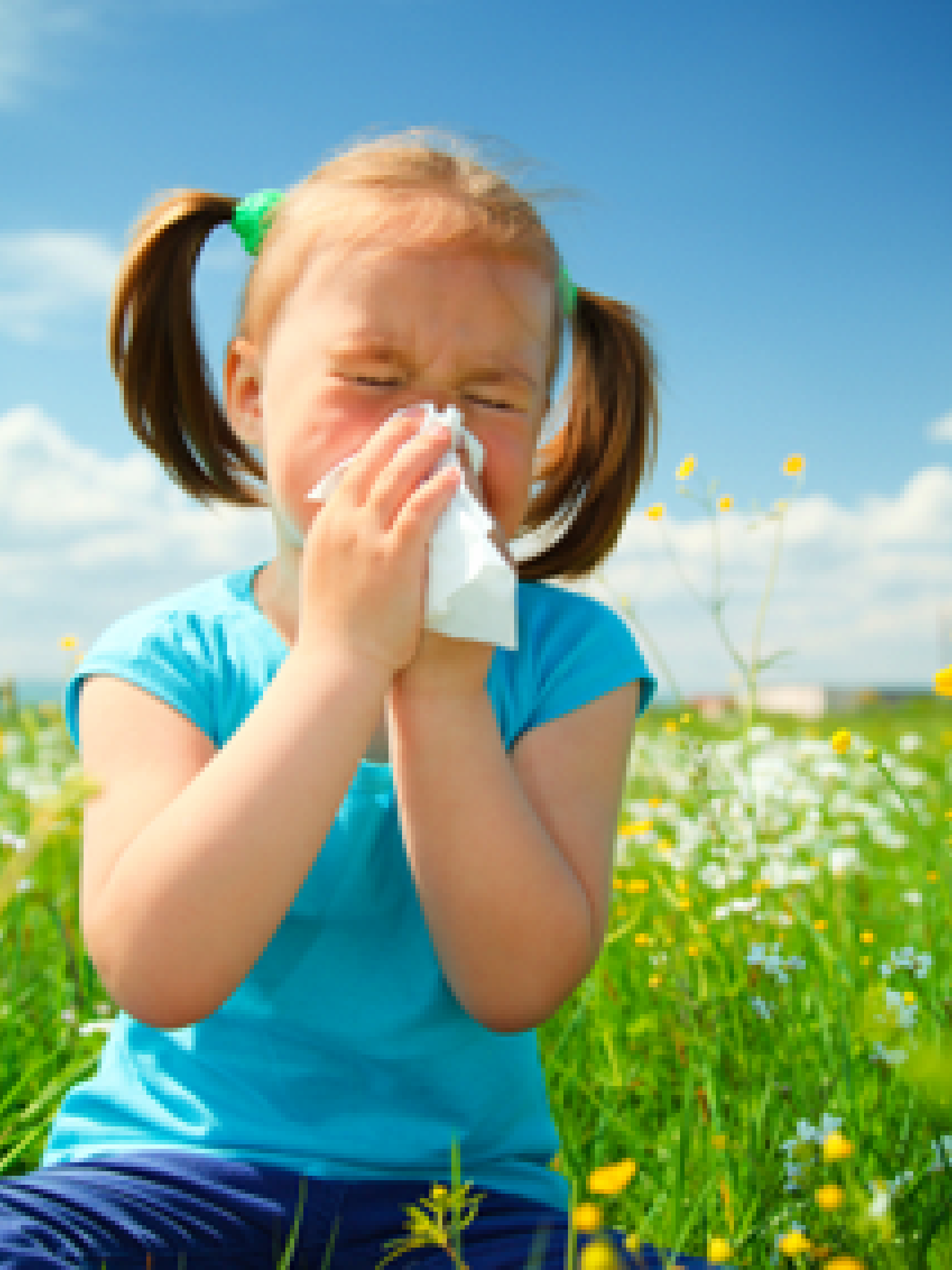 child with allergy