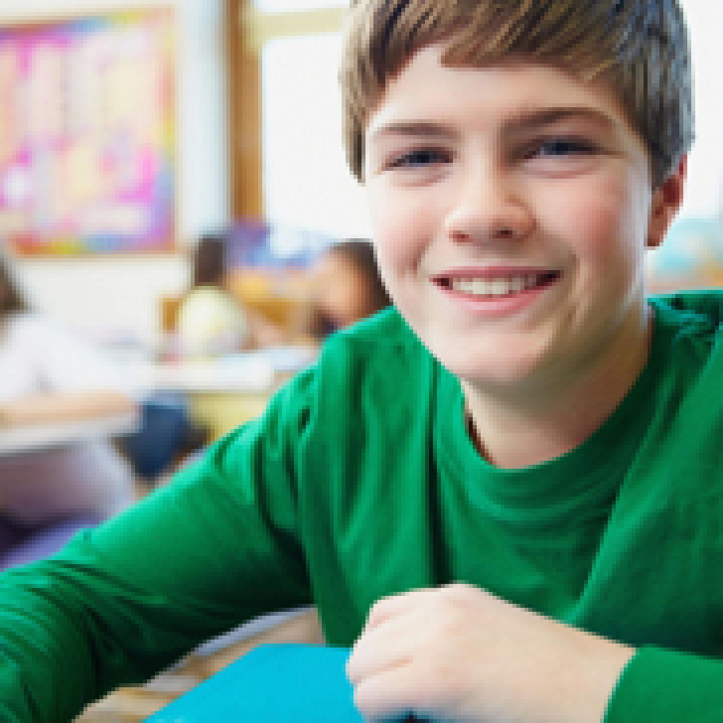 Boy at a Desk
