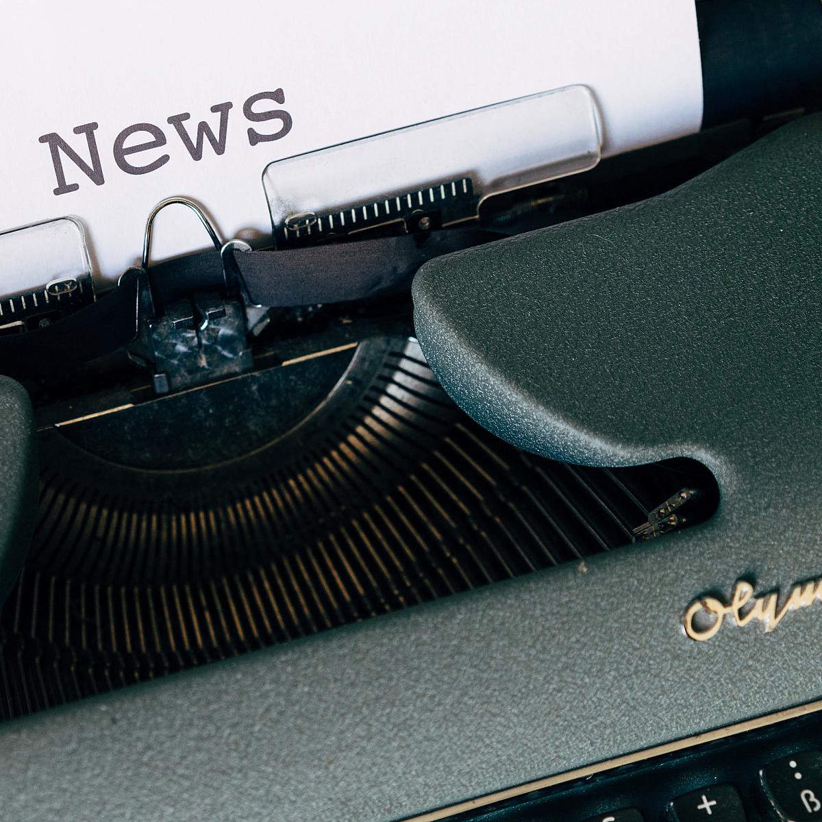 News - paper in typewriter