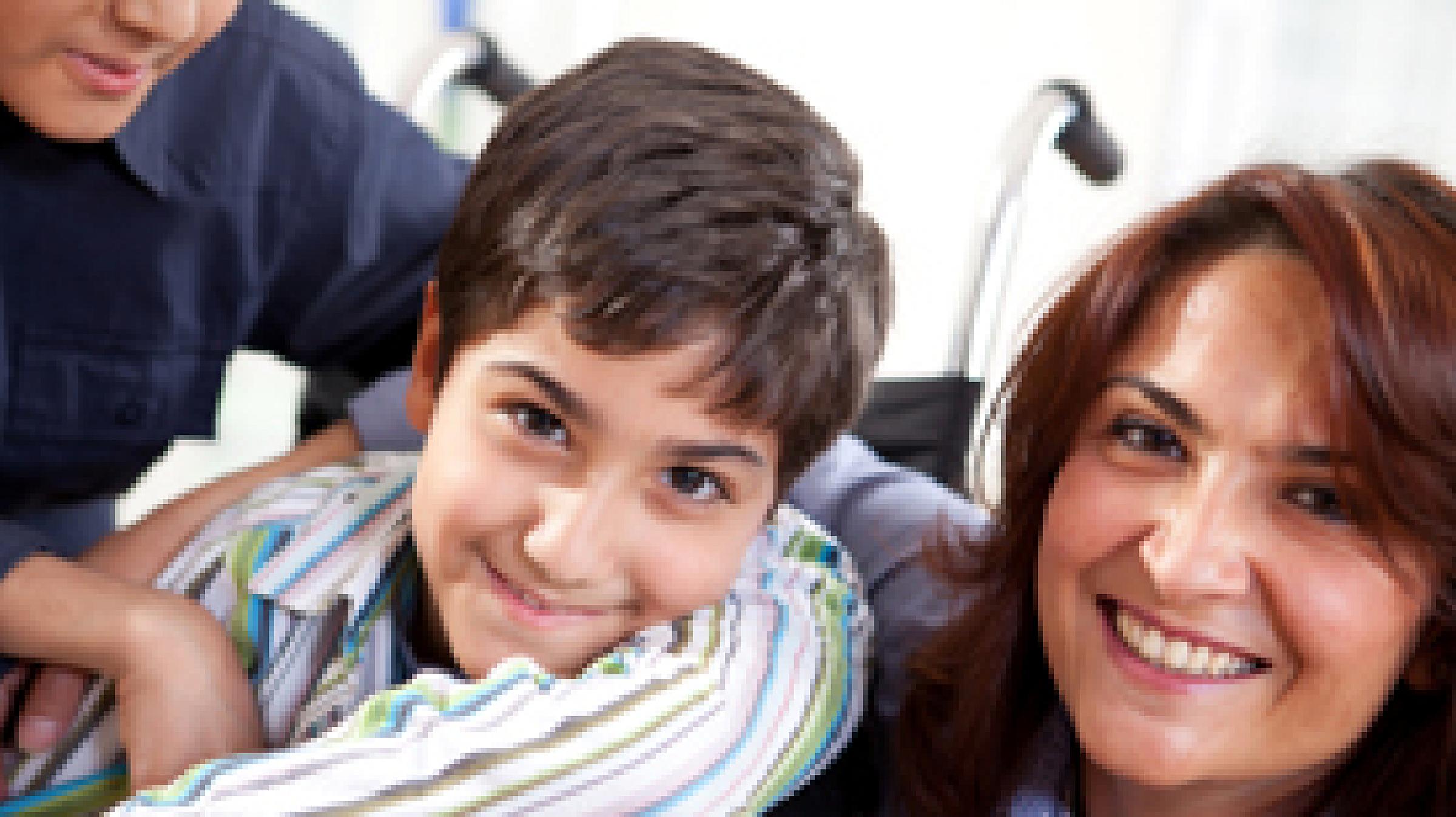 Family Picture with Complex Care Child Patient