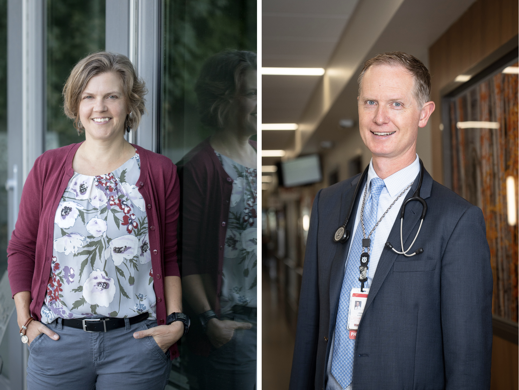 Alexandra Terrill, PhD (left) and Steven Edgley, MD (right)