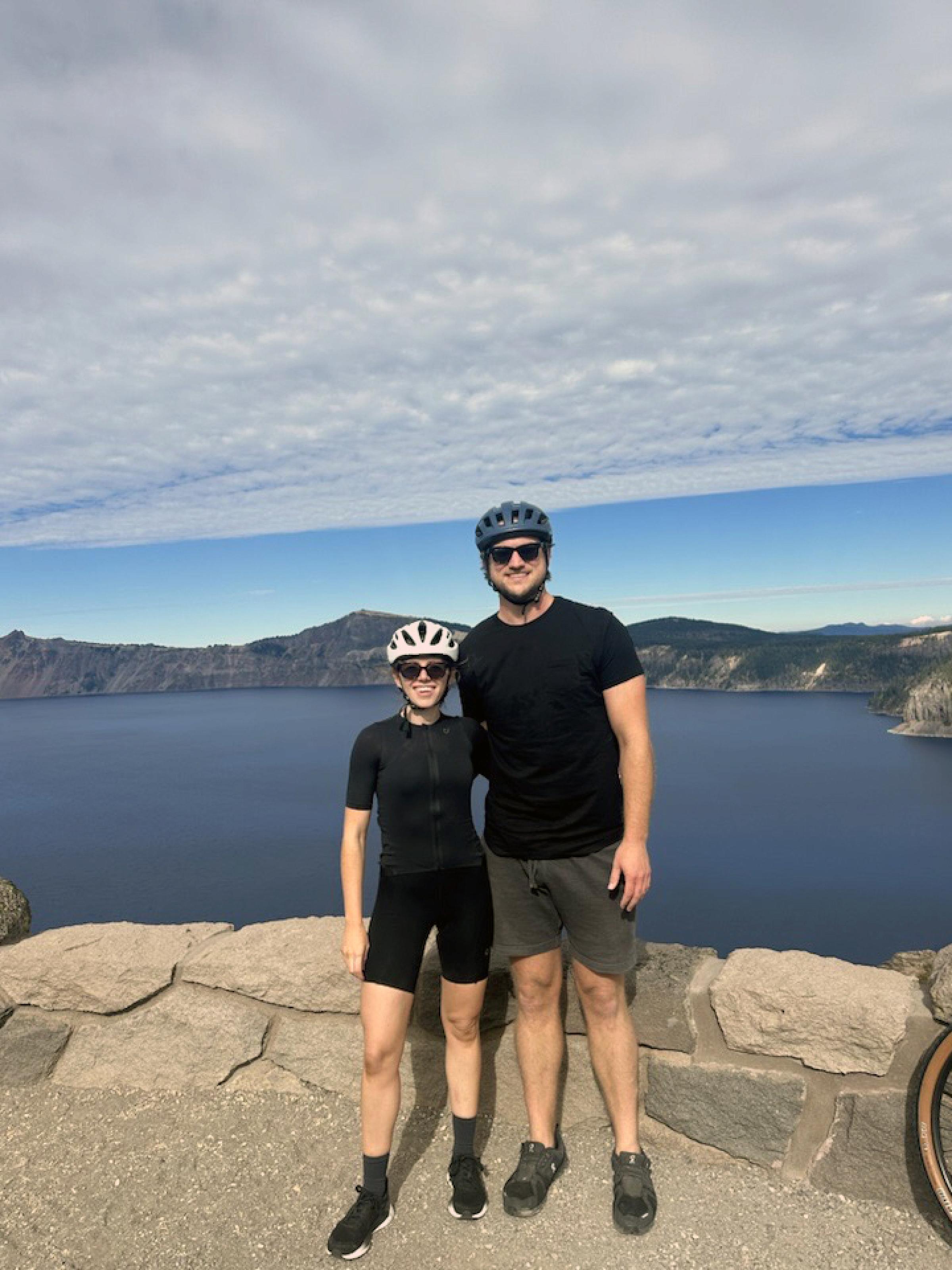 Kayleigh Lawson-Michod enjoys long bike rides with her partner, Craig.