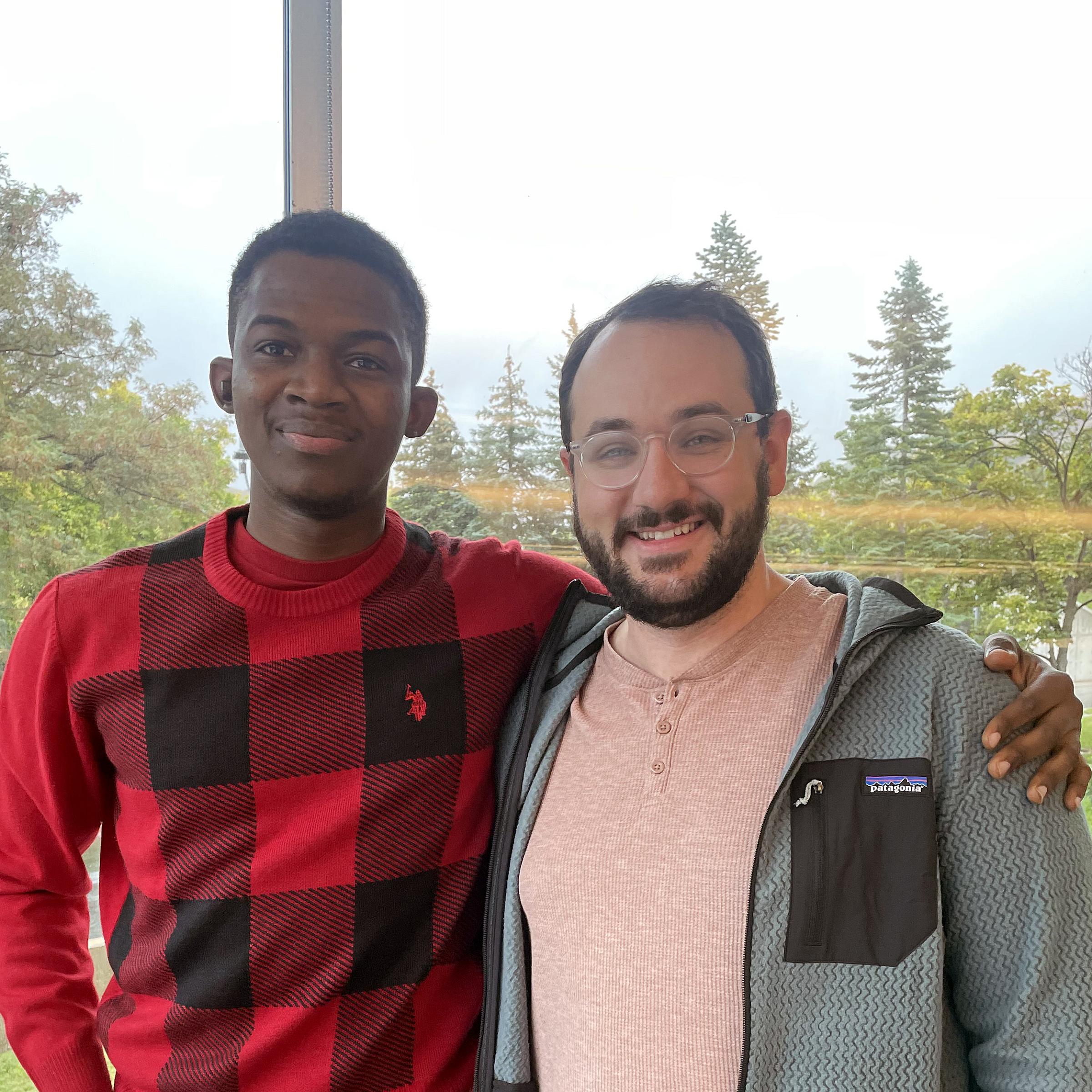 Daniel Addo, left, & Josh Jacobs at the Williams Building