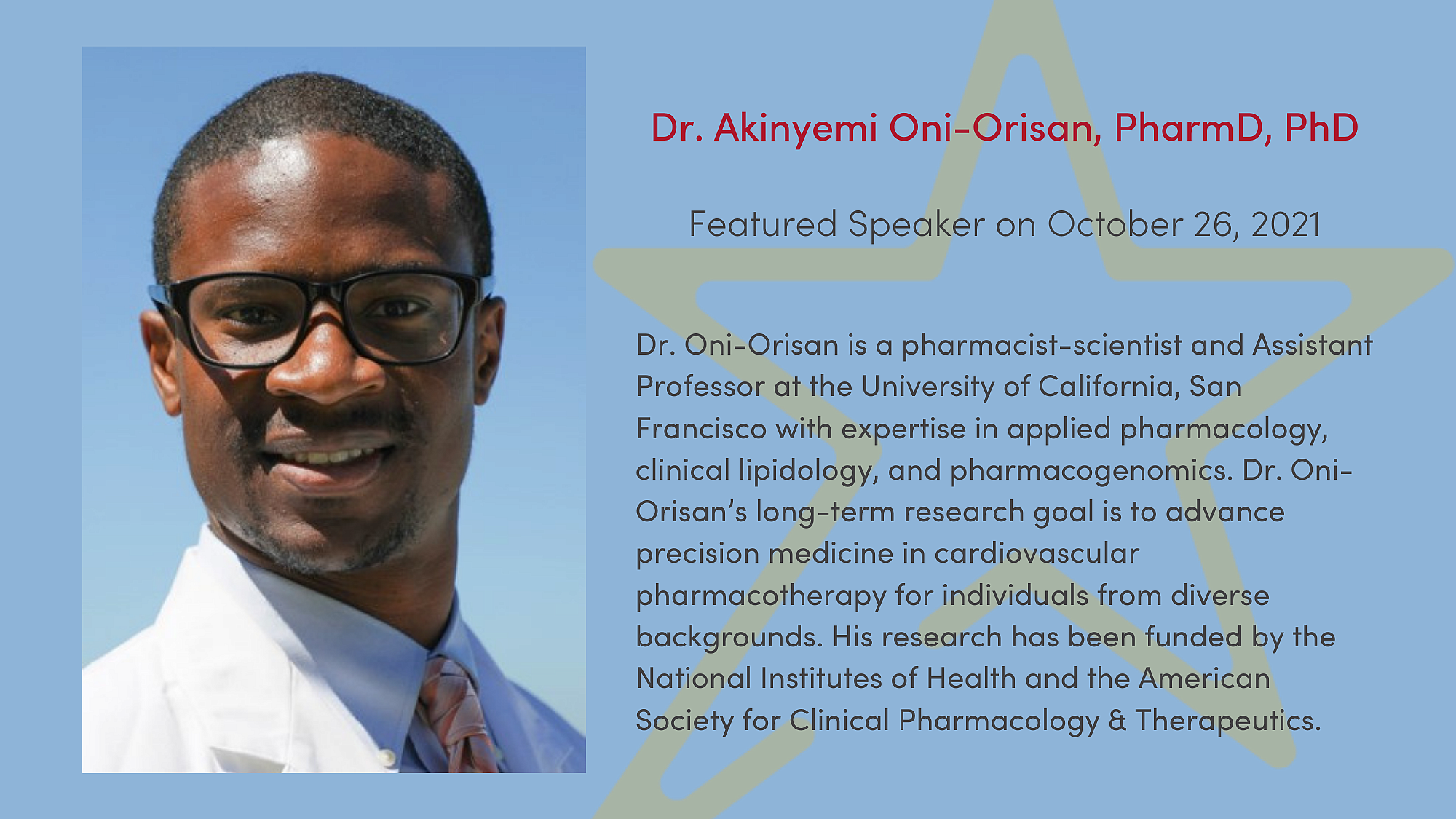 Dr. Akinyemi Oni-Orisan, PharmD, PhD